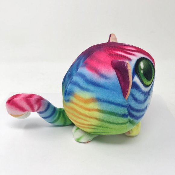 Fur Balls Kipp Brothers Plush Cat Tie Dye Tabby 5" - Picture 3 of 7